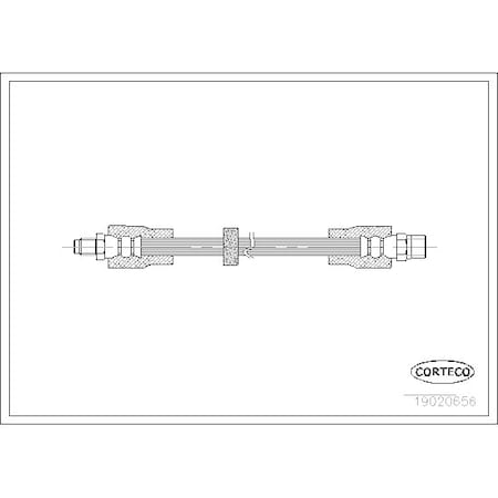 Corteco Brake Hose, 19020656 19020656